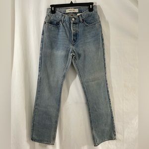 Gap button fly-whisker vintage, trim fit, low waist flared leg boot cut size 4R